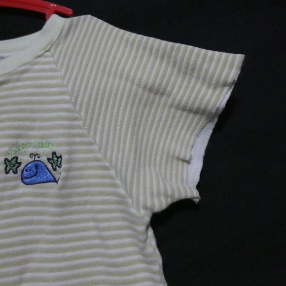 GAGOU TAGOU | 6/9 months | Striped Full Snap Button Closure Body Suit / Onesie - Picture 5 of 14